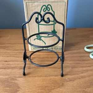 Longaberger wrought Iron Miniature Two-Pie Server collectors club.